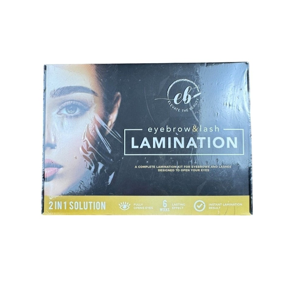 New Elevate The Beauty Professional‎ 2 In 1 Eye Brow And Eye Lash Lamination Kit